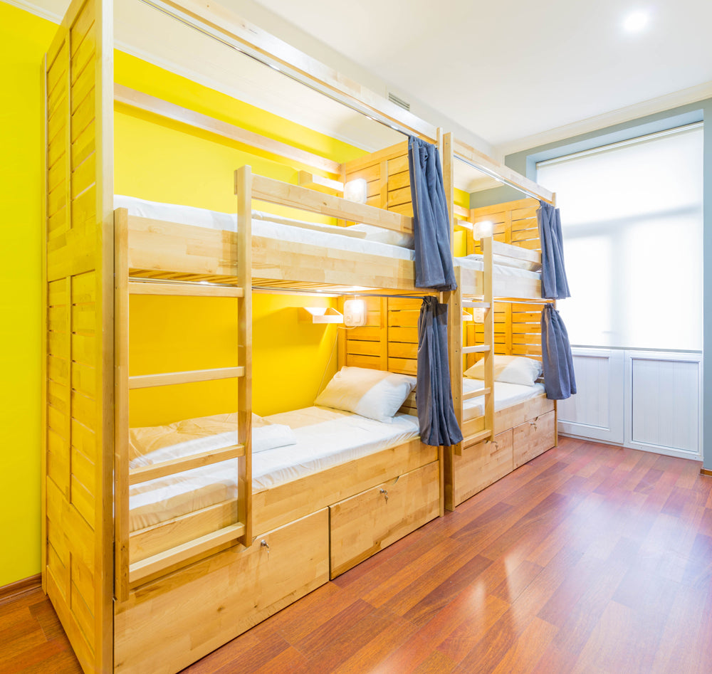 Curtain Bunk Bed With Storage