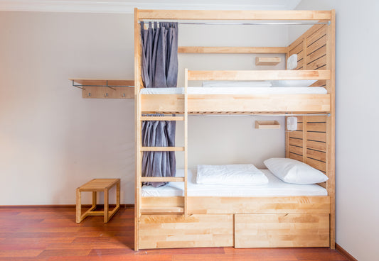 Curtain Bunk Bed With Storage